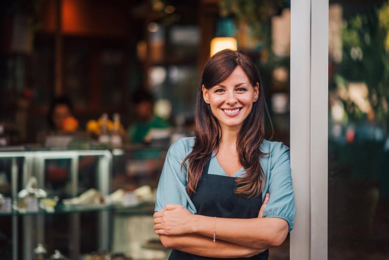 woman smiling